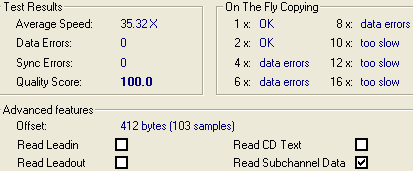 Freecom 32A Nero Advanced DAE Tests Results